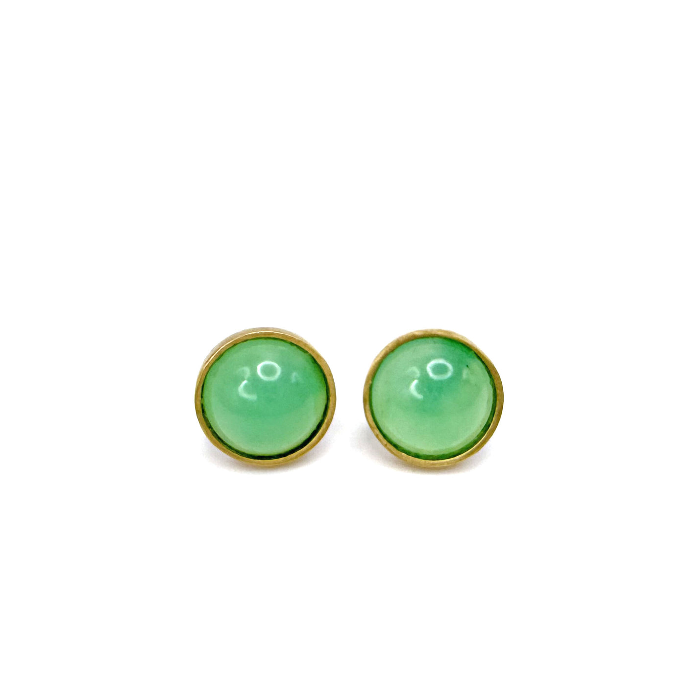 Chrysoprase Stud Earrings