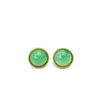 Chrysoprase Stud Earrings