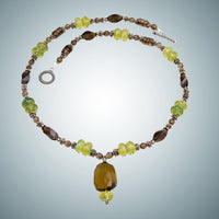 Lemon Citrine, Topaz & Sterling Silver Necklace