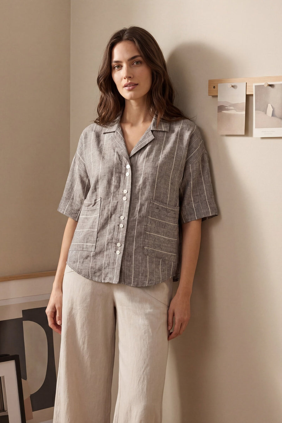Pure Linen Lydia Camp Shirt