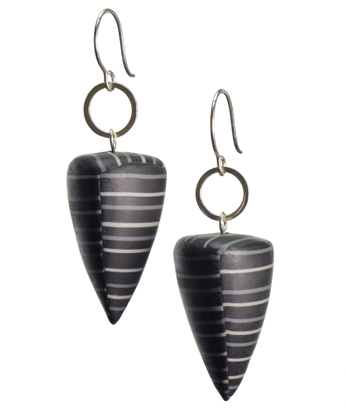 Black with gray stripes