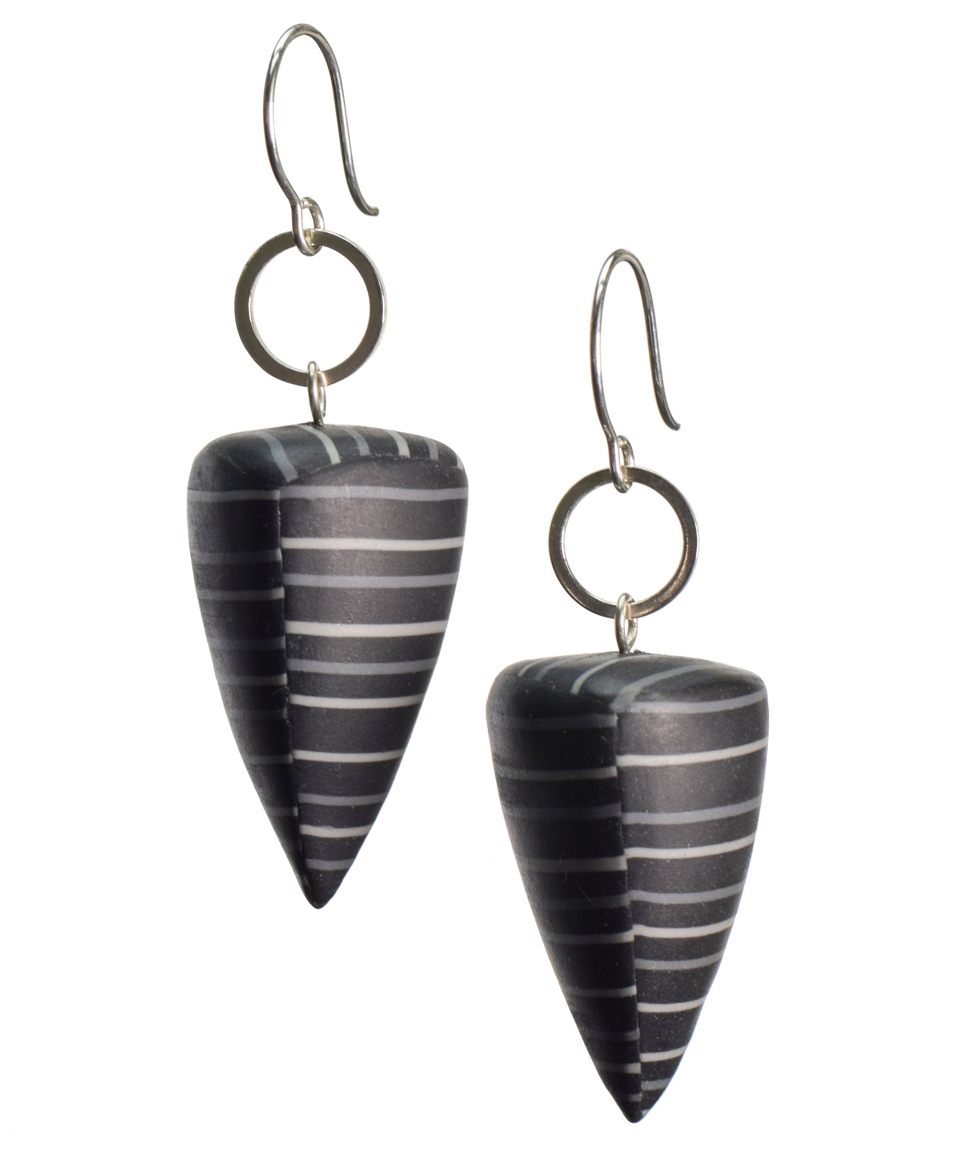 Black with gray stripes