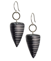 Black with gray stripes