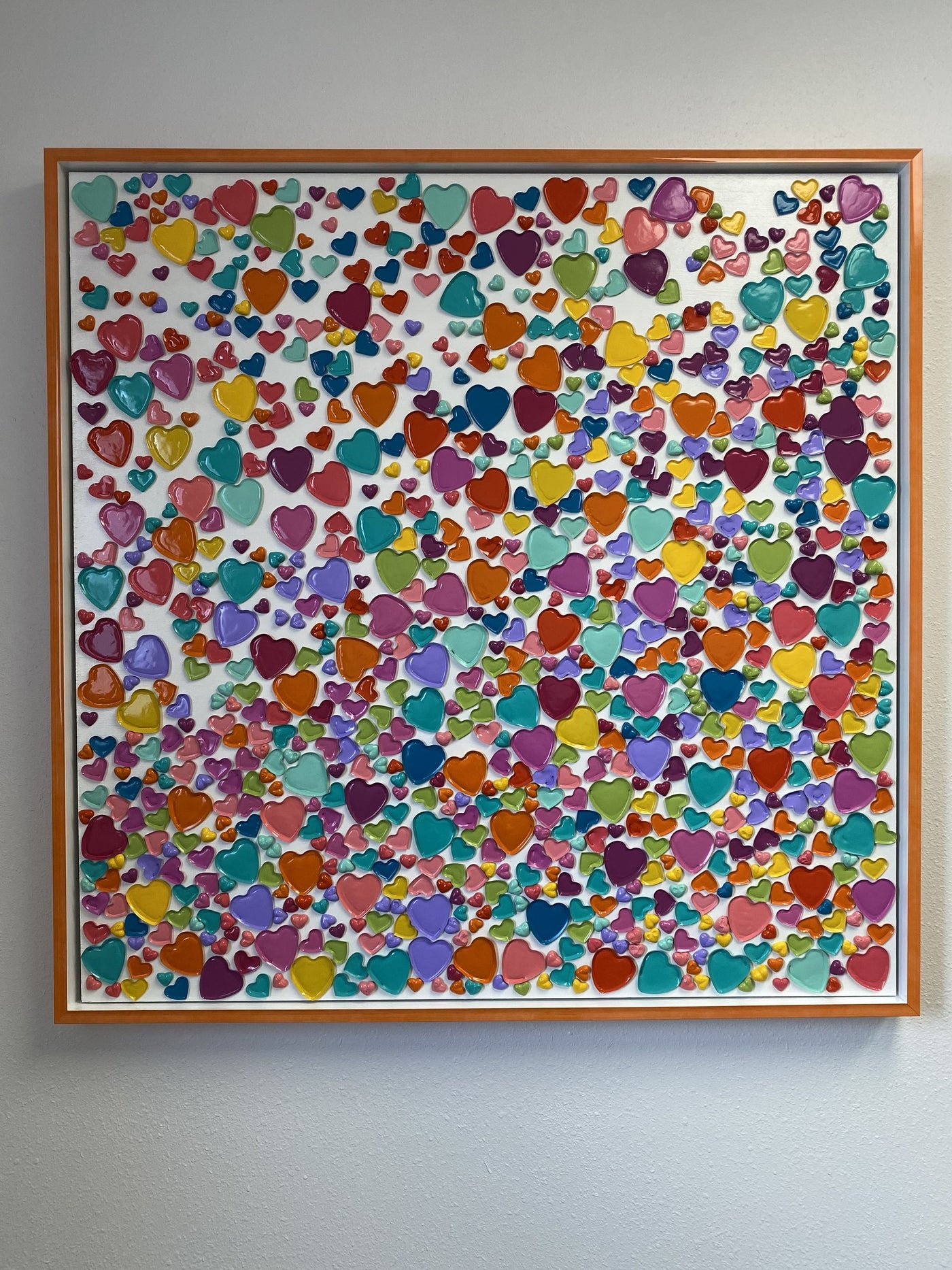 This image shows the artwork framed.