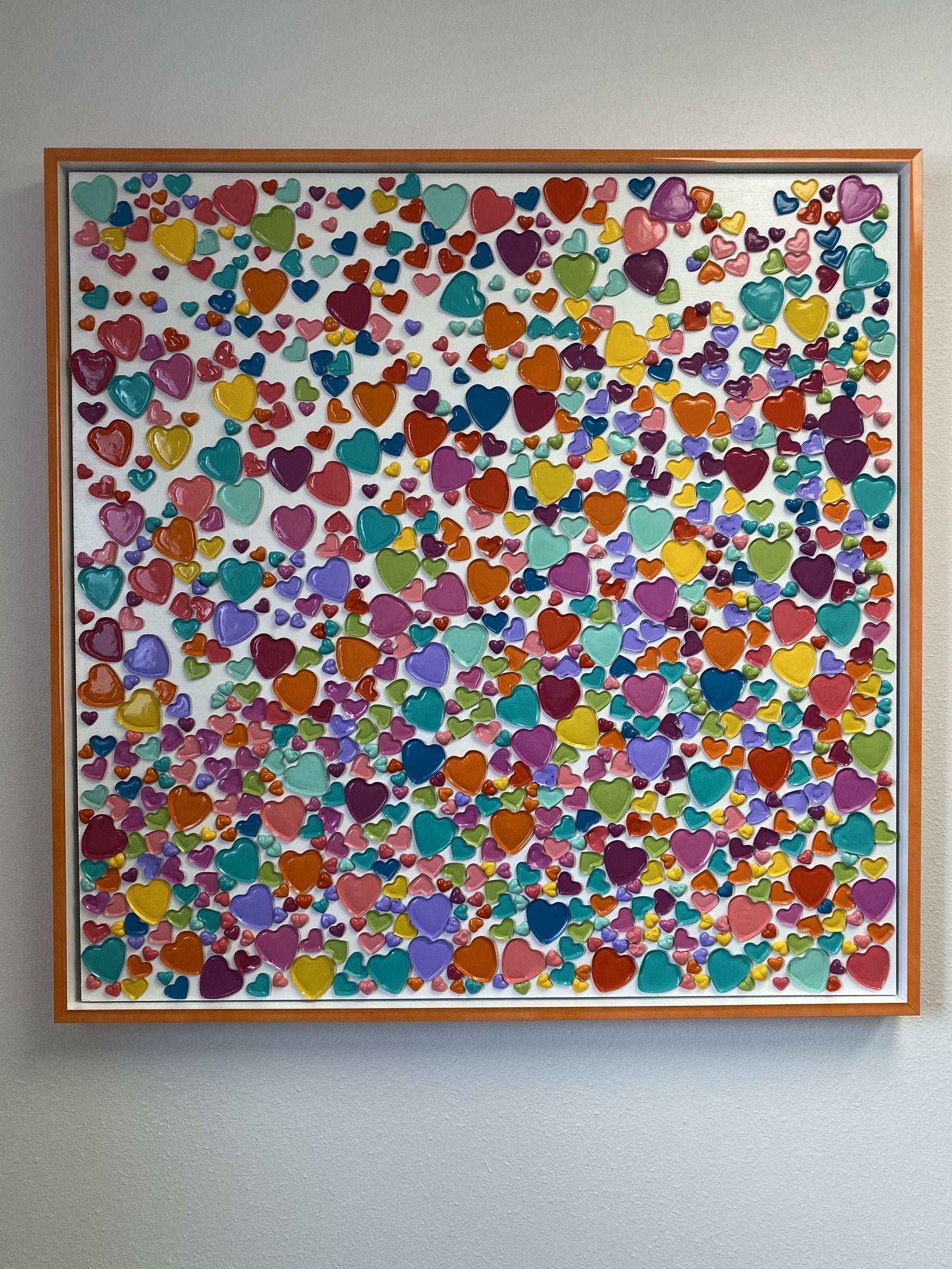 This image shows the artwork framed.