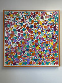 This image shows the artwork framed.