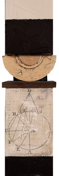 Wall Column with Gold Boat