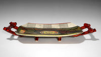 Multicolor Platter with Handles