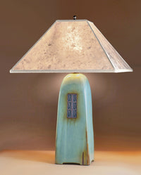 26 inch lamp with silver mica shade