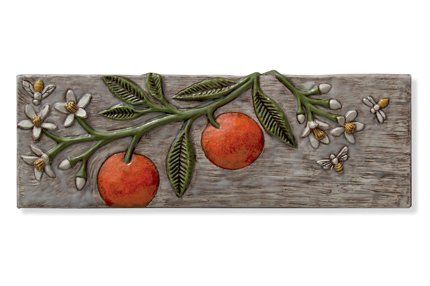 Oranges, Blossoms, and Bees Tile