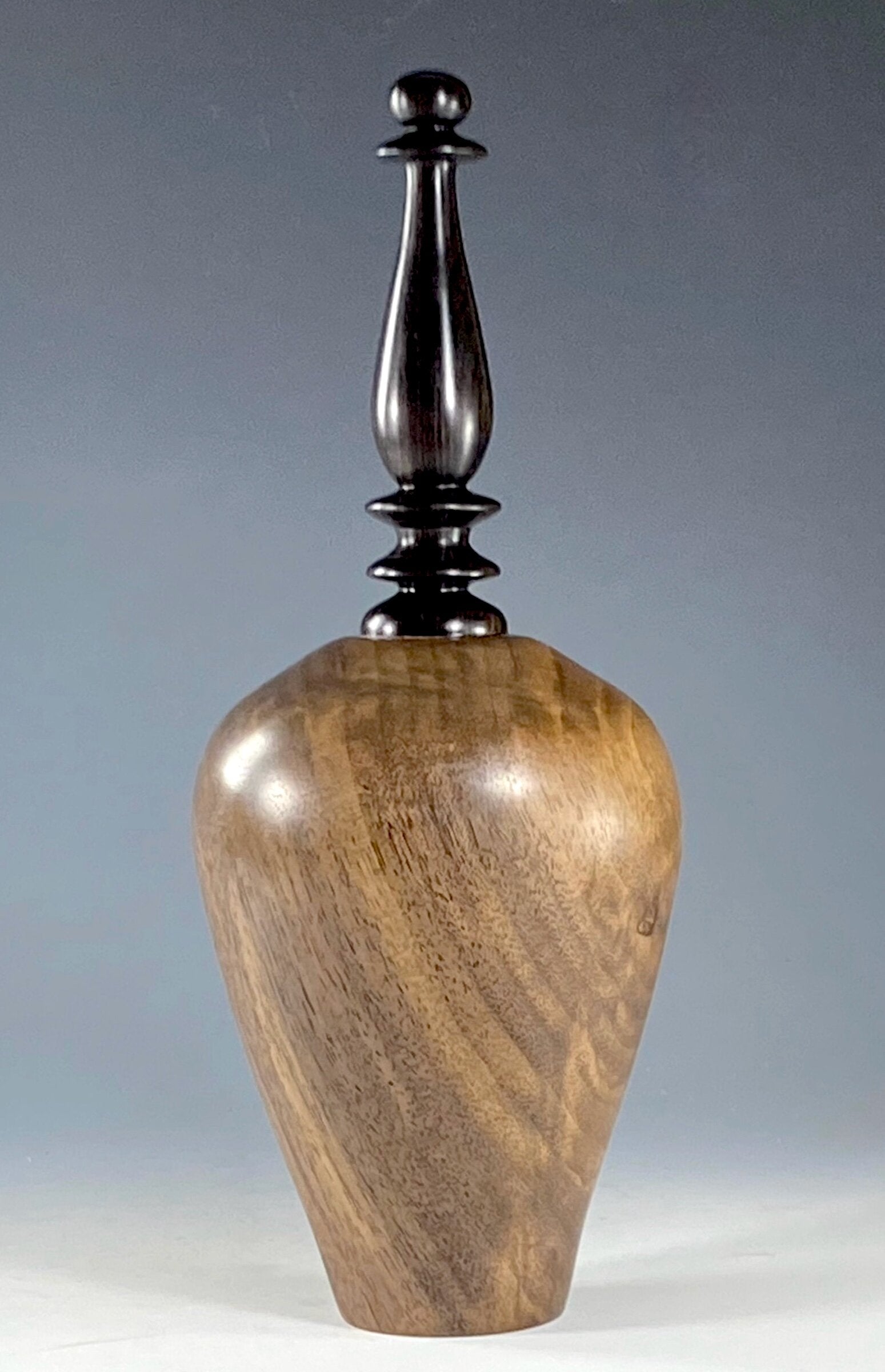 Vessel Turned from Claro Walnut and Ceylon Ebony