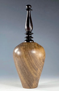 Vessel Turned from Claro Walnut and Ceylon Ebony