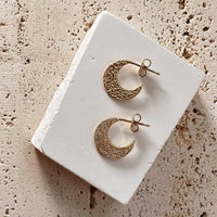 Goddess Slice Hoop Earrings