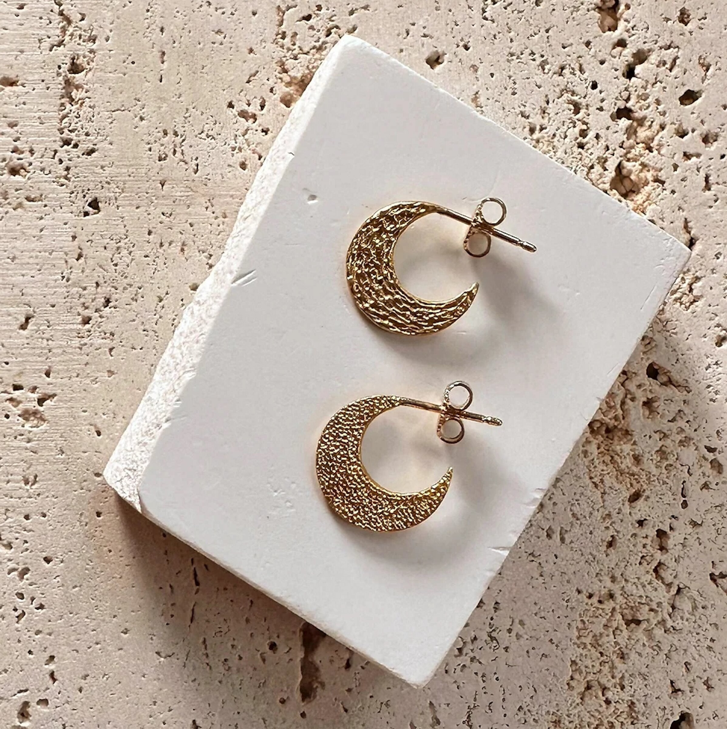 Goddess Slice Hoop Earrings