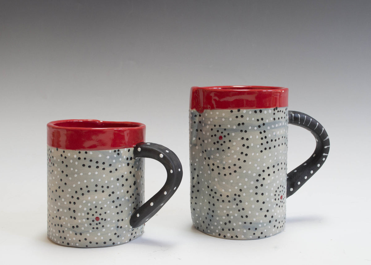 Gray Washed Circle Mug