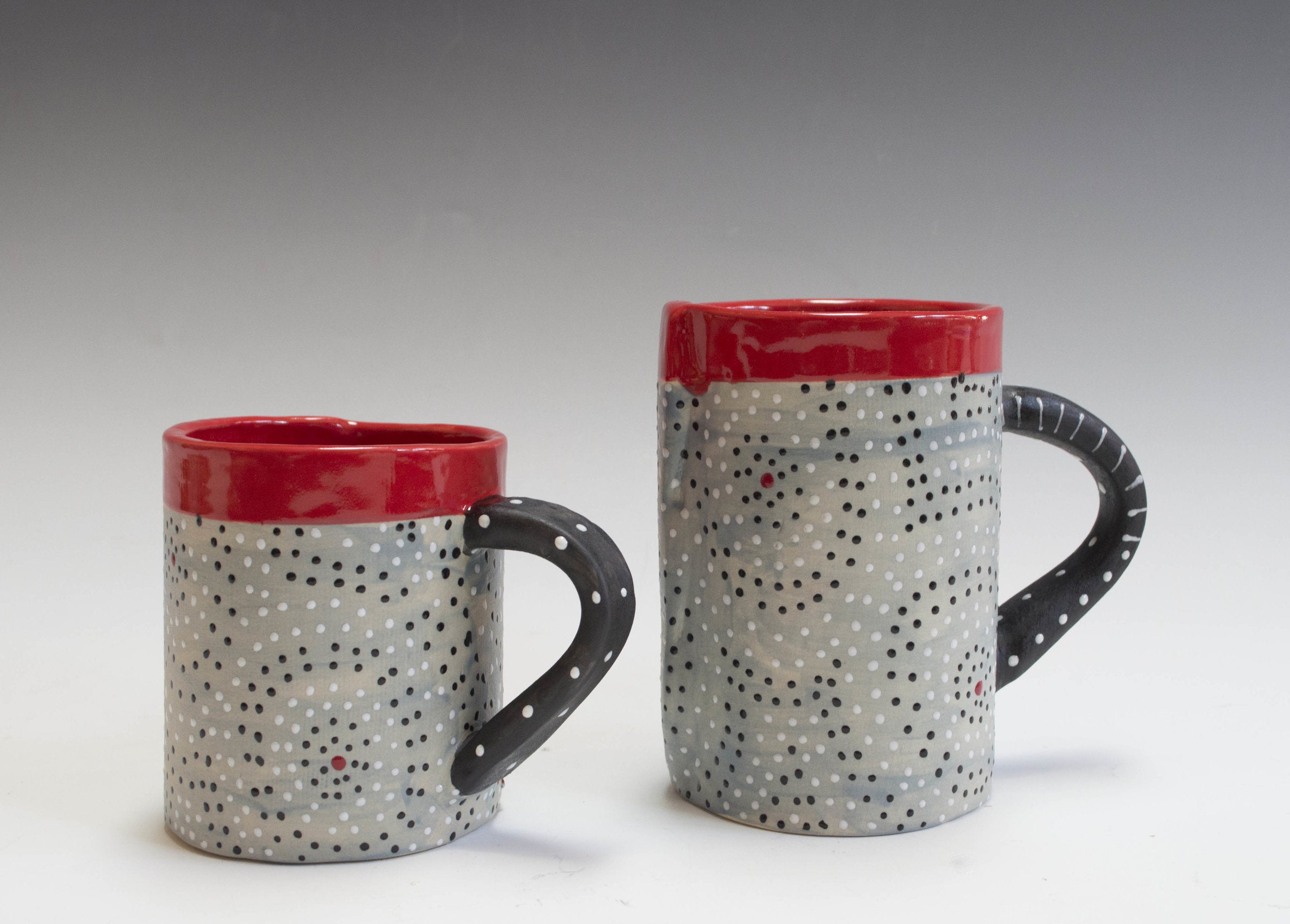 Gray Washed Circle Mug