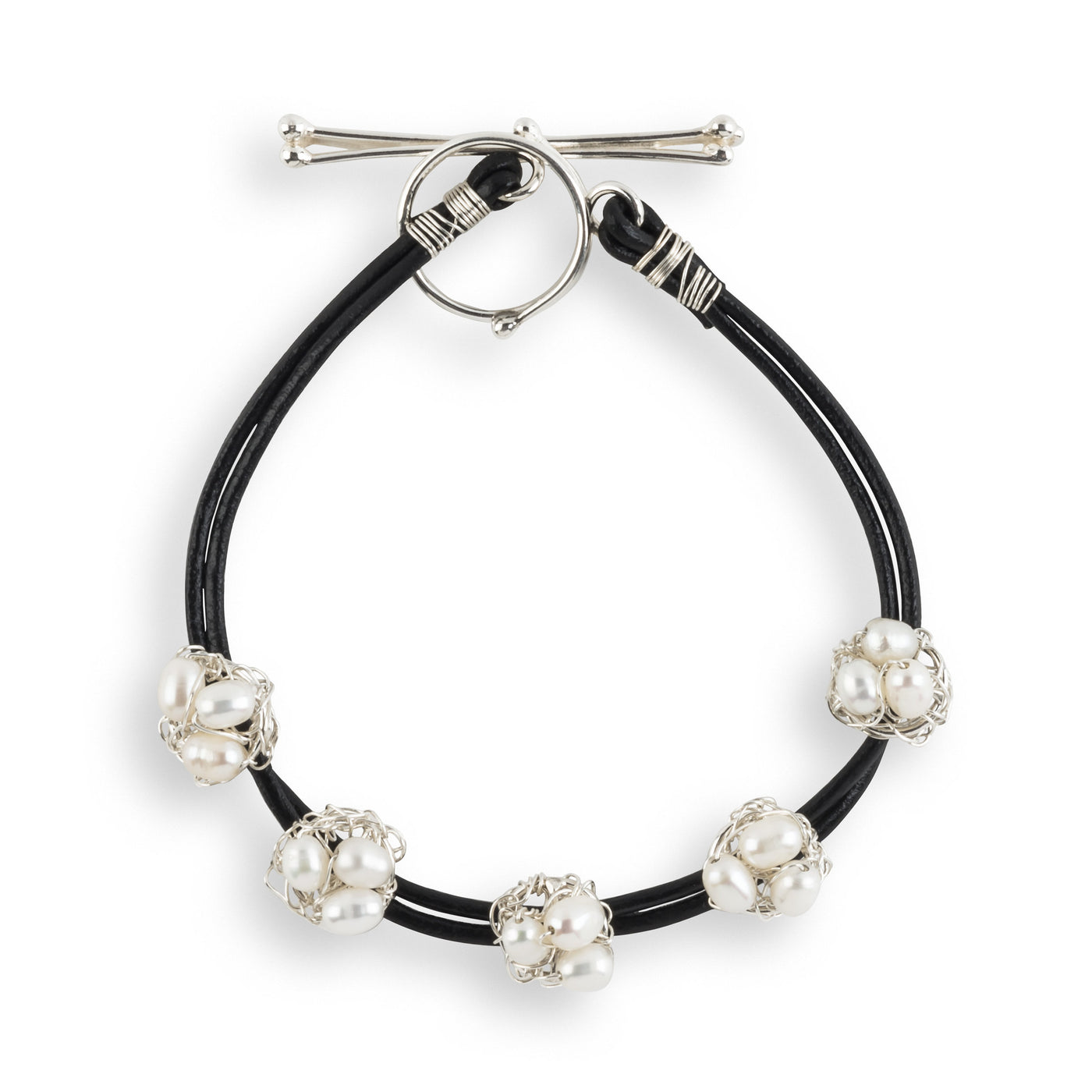 Nest Bracelet on Leather