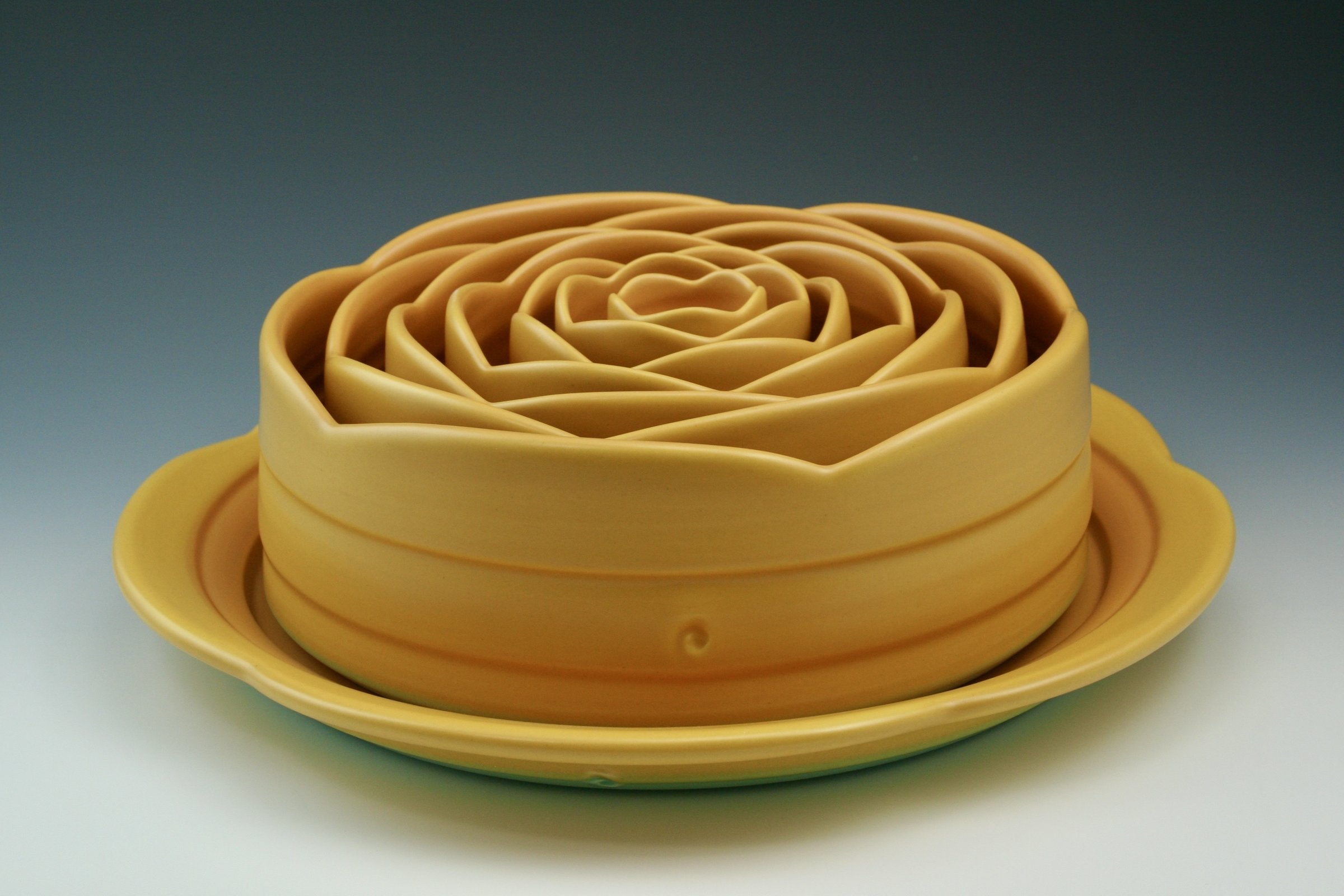 Saffron Delphinium Bowl Set