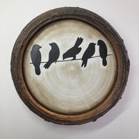 Nest Plate, Five on Wire Bird's