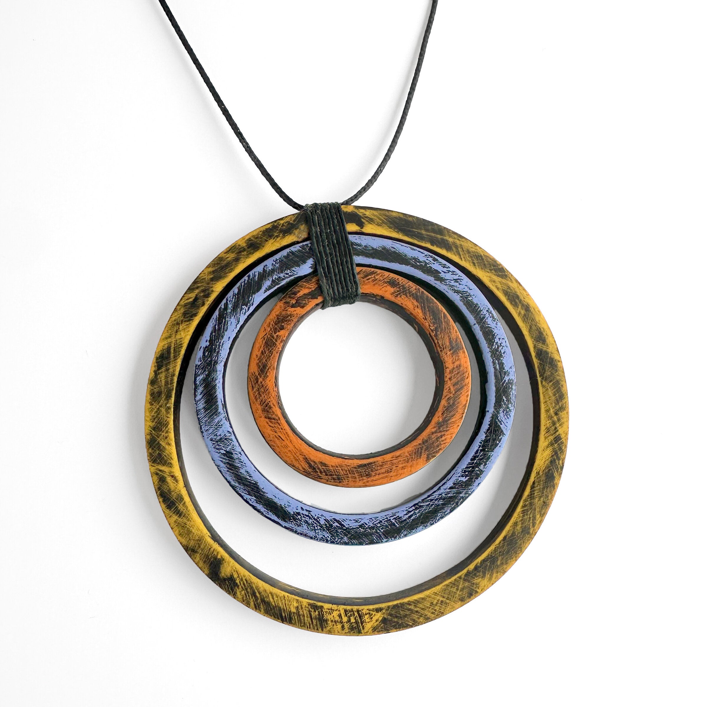 Yellow, Periwinkle & Orange