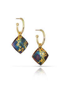 Fragments Hoop Charm Earrings