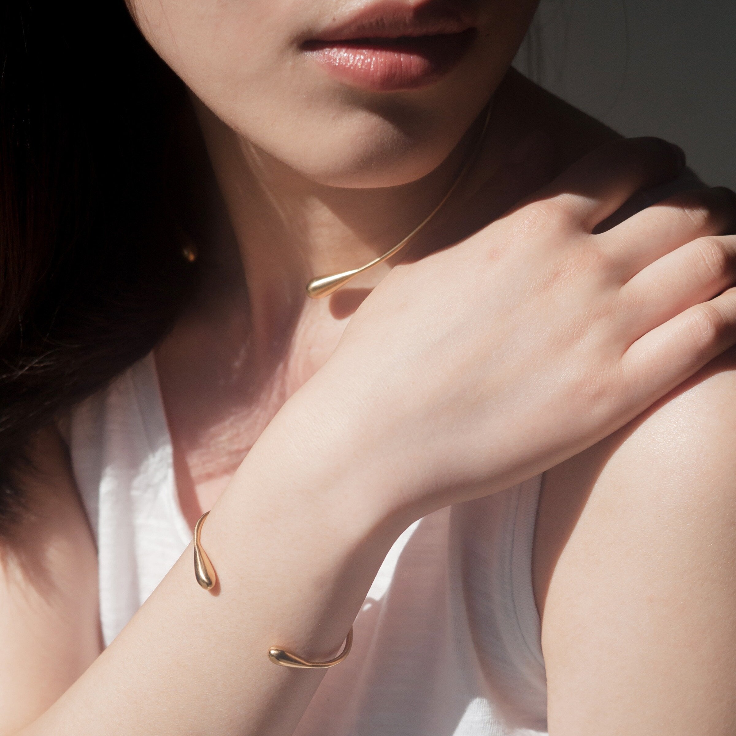 Liquid Gold Drop Cuff