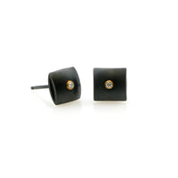 Diamond Cushion Stud Earrings