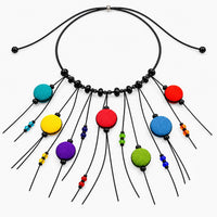 Paint Box Colors Silk Necklace