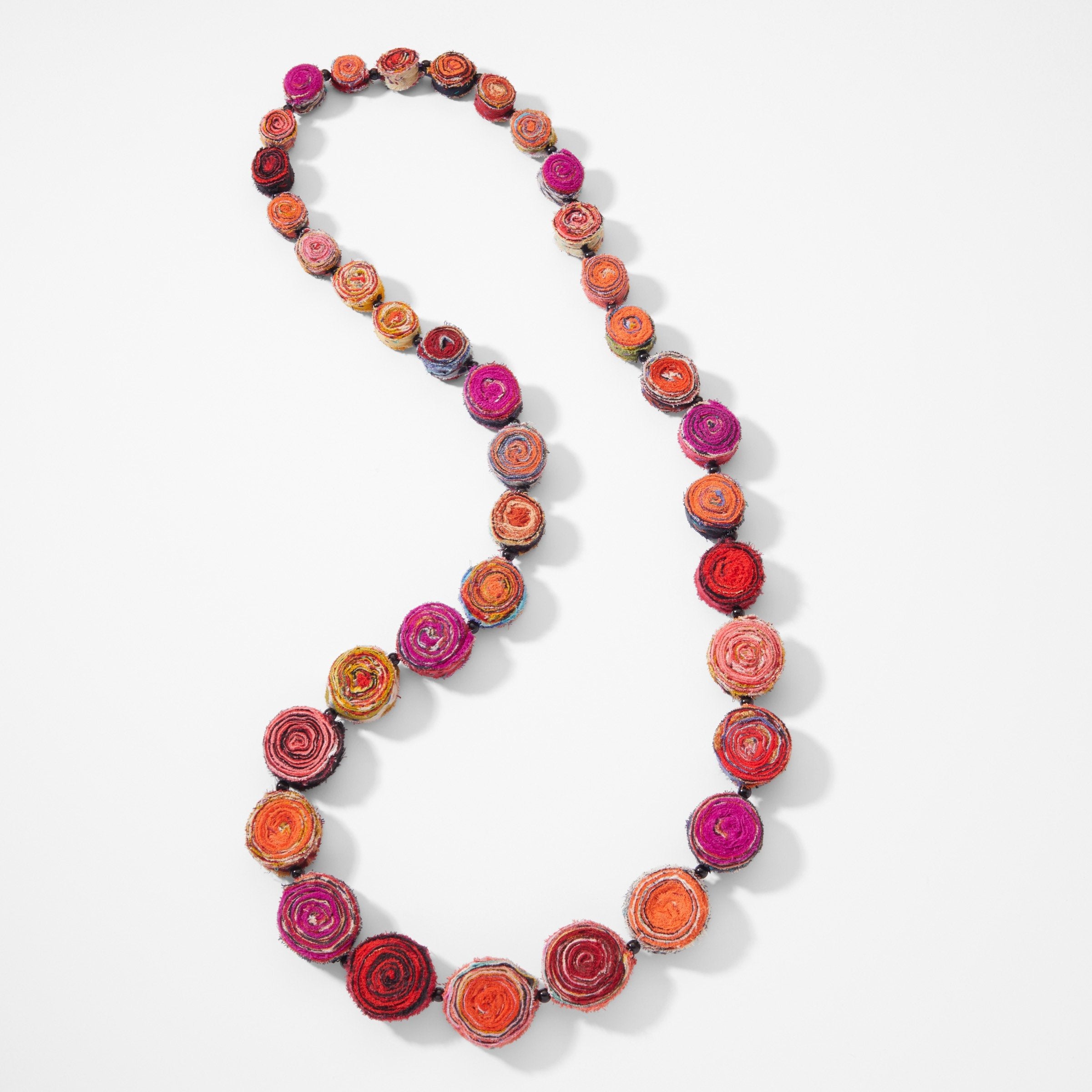 Orange Eddy Long Necklace · Artful Home