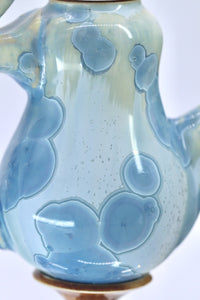 Seafoam Blue Miniature Crystalline Teapot