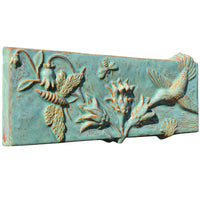 Pollinators Tile in Antique Teal