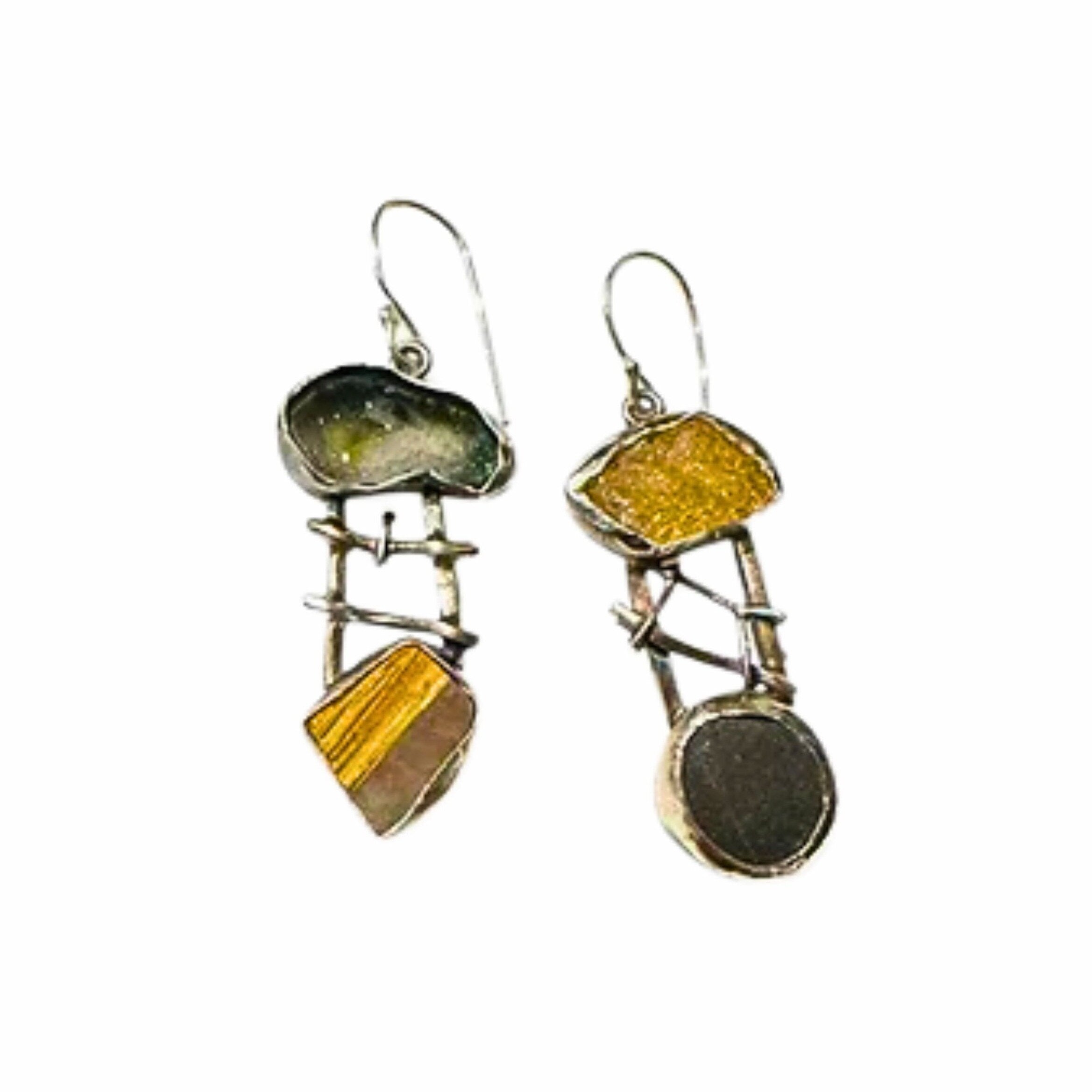 Geode Opal Sticks & Stones Earrings