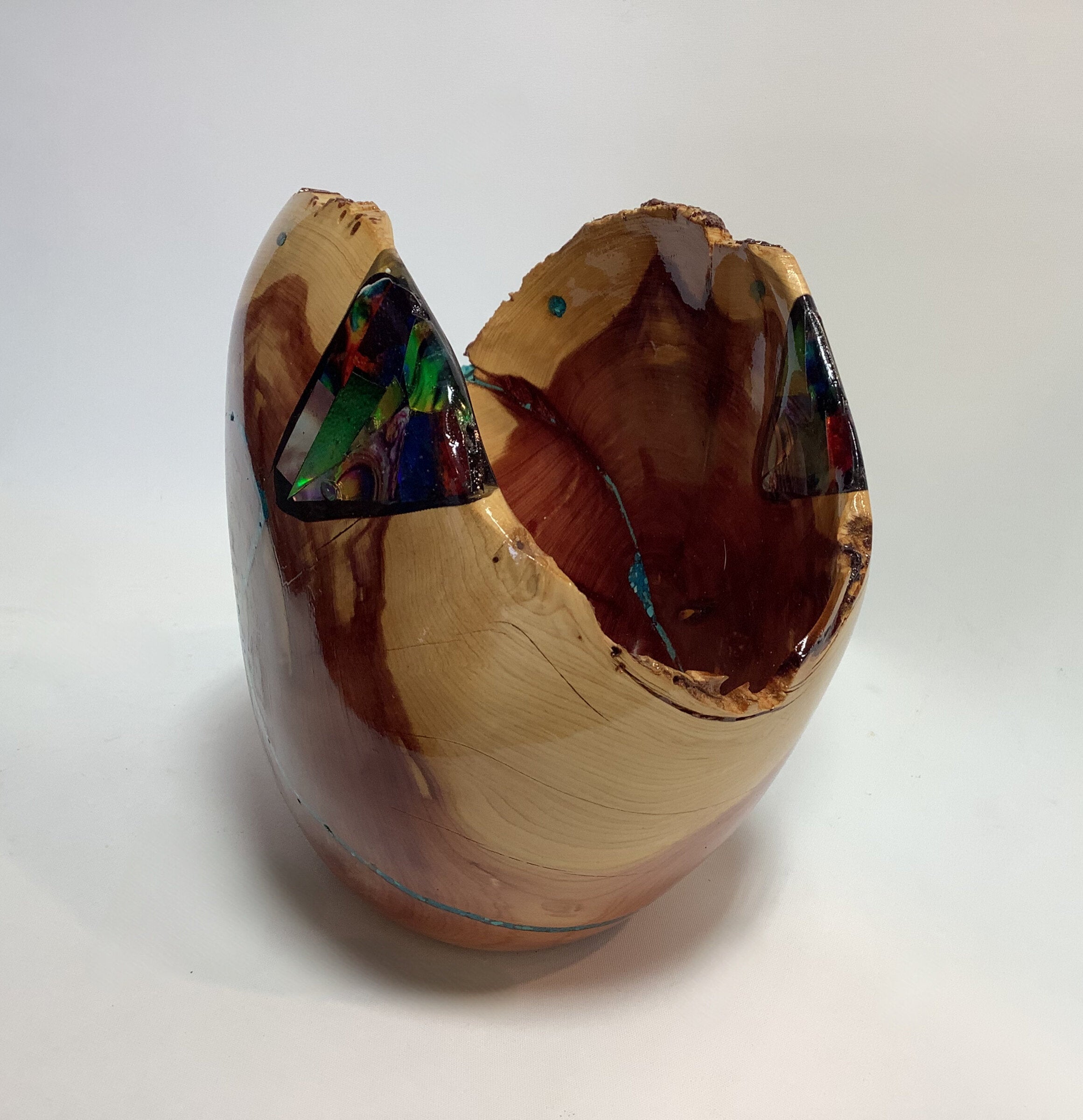 Purple Heart Juniper Mini Canyon with Glass