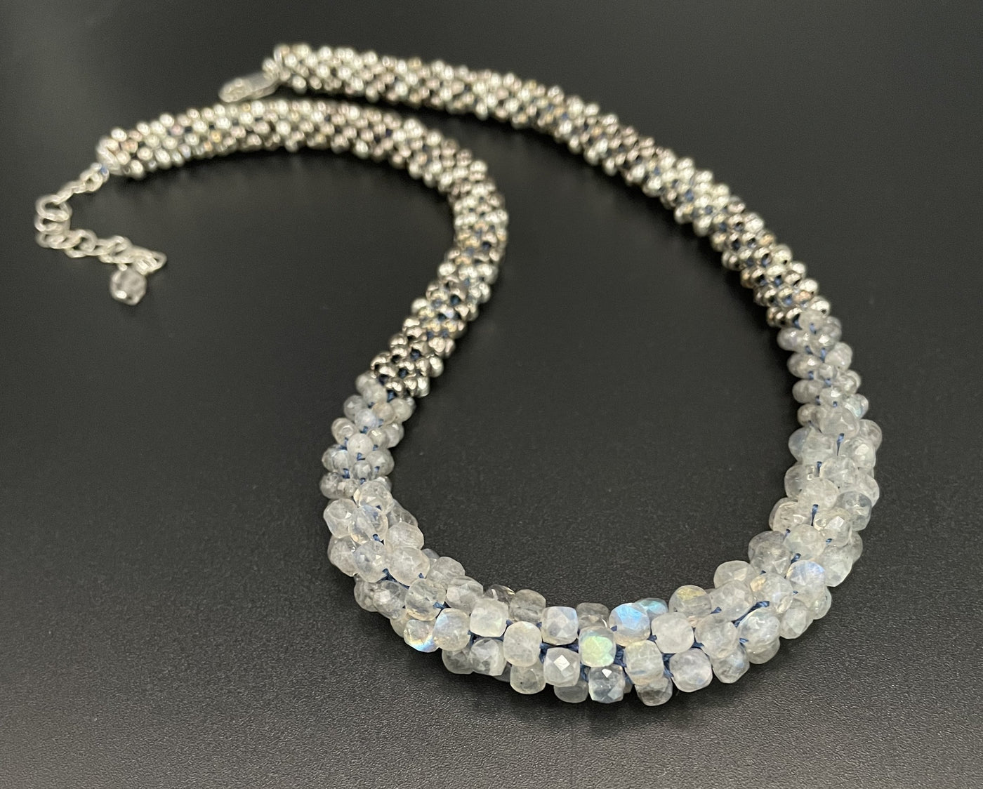 Labradorite Crochet Necklace