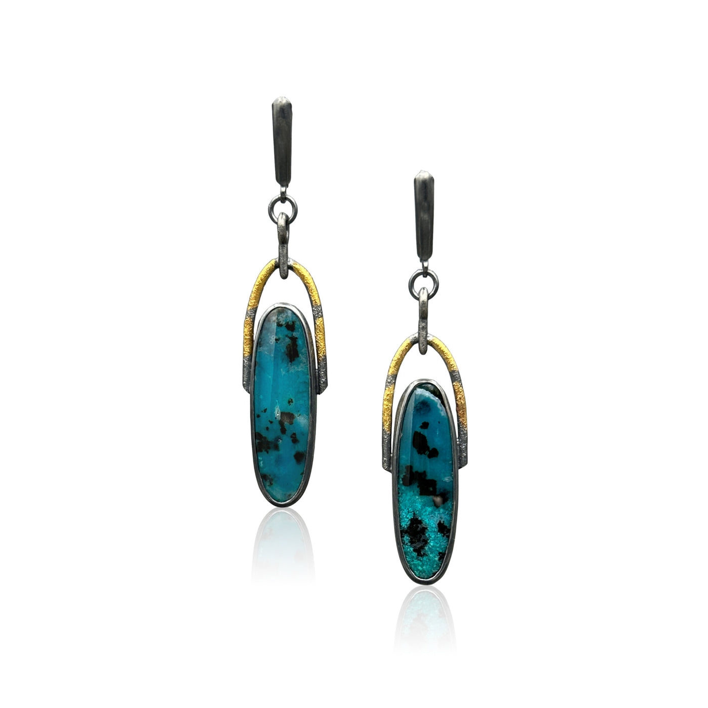Chrysocolla Pompeii Drop Earrings