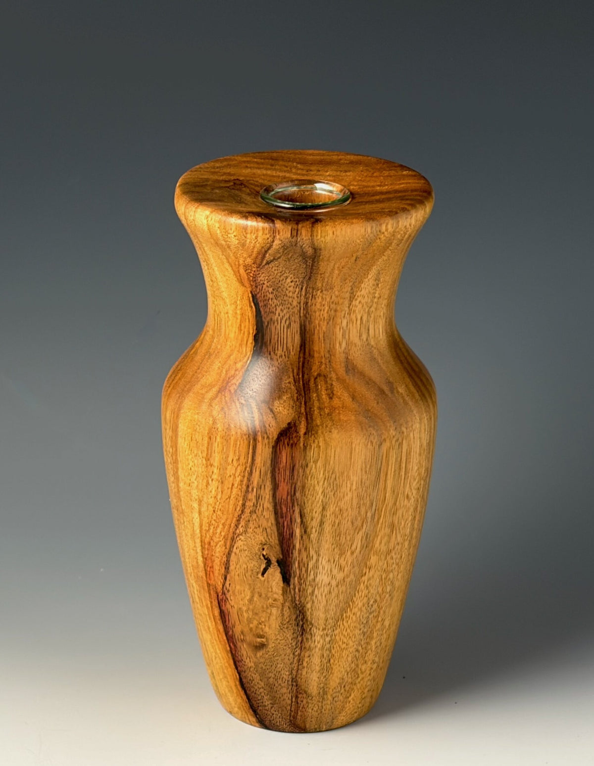 Bud Vase Turned from Canarywood