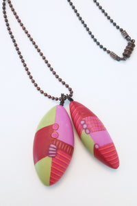 Pink Twin Pod Pendant