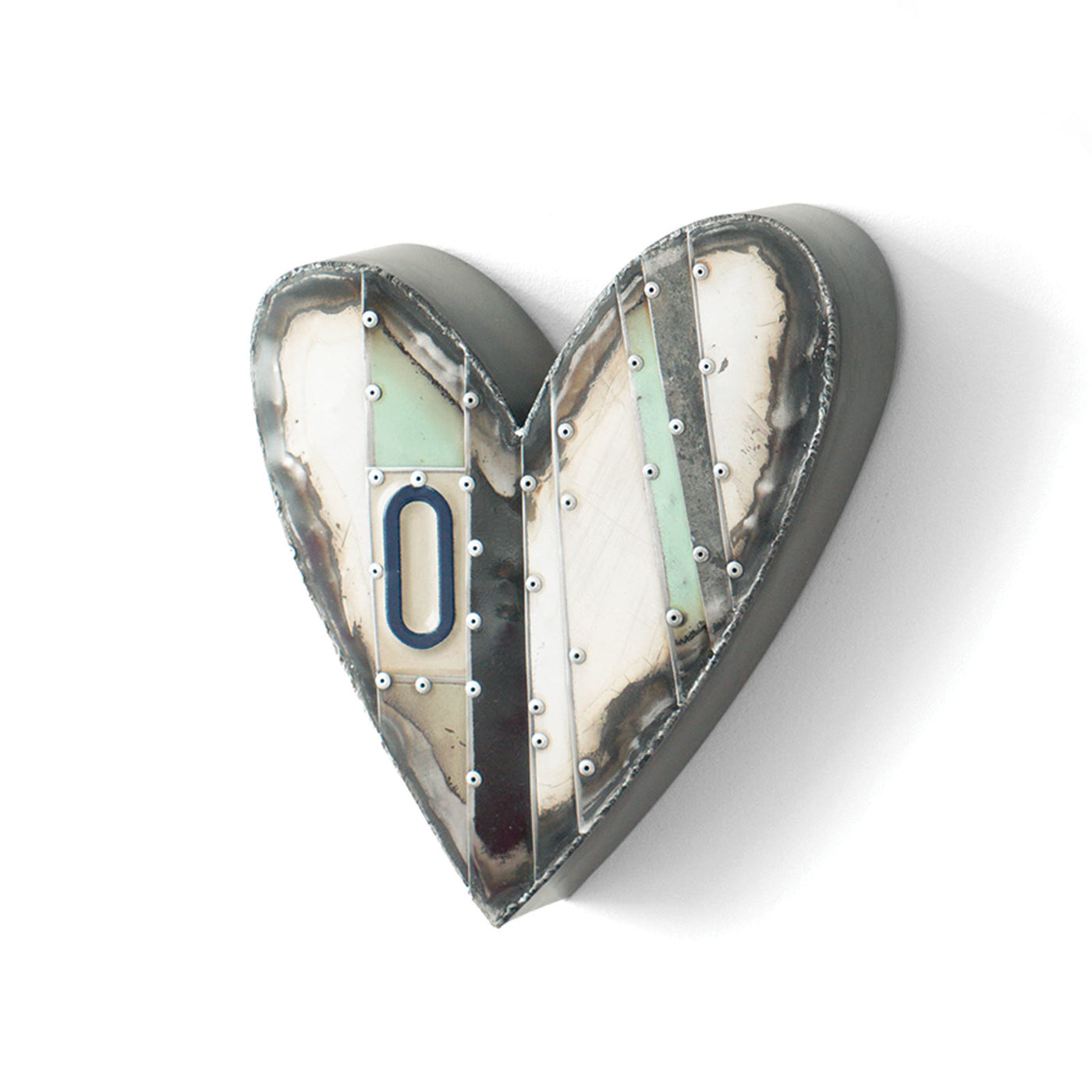 Small Green Heart with O