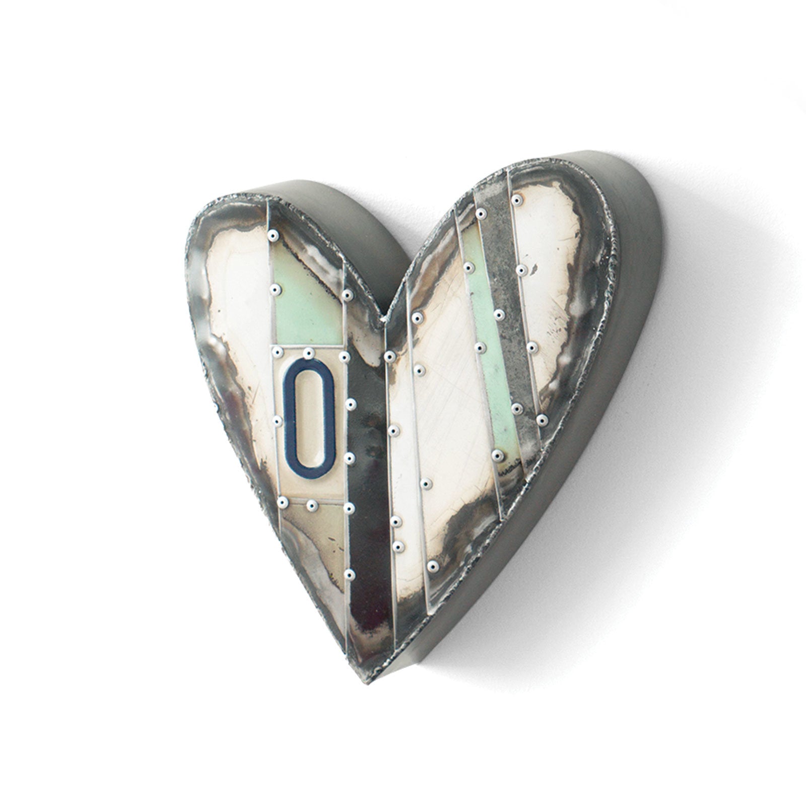 Small Green Heart with O