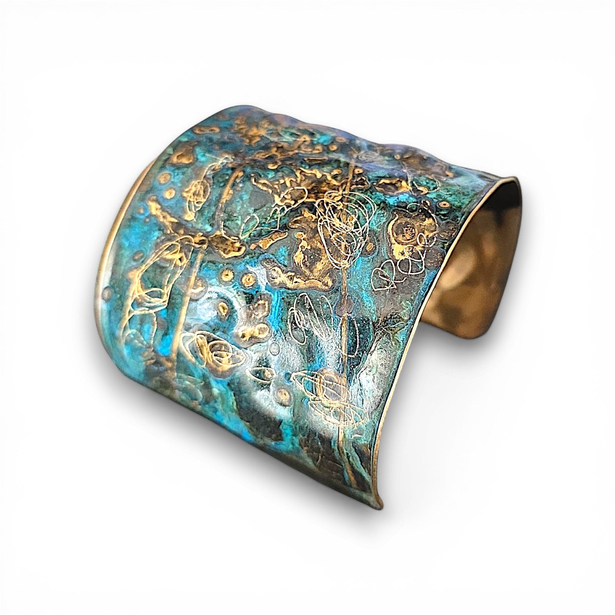 Alchemy in Brass Cuff