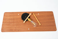 Pocket Pendant Lamp in Long, Sapele