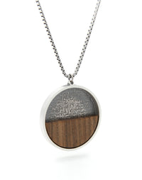 Eclipse Filled Pendant Necklace