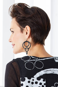 Black Enameled Jump Rings