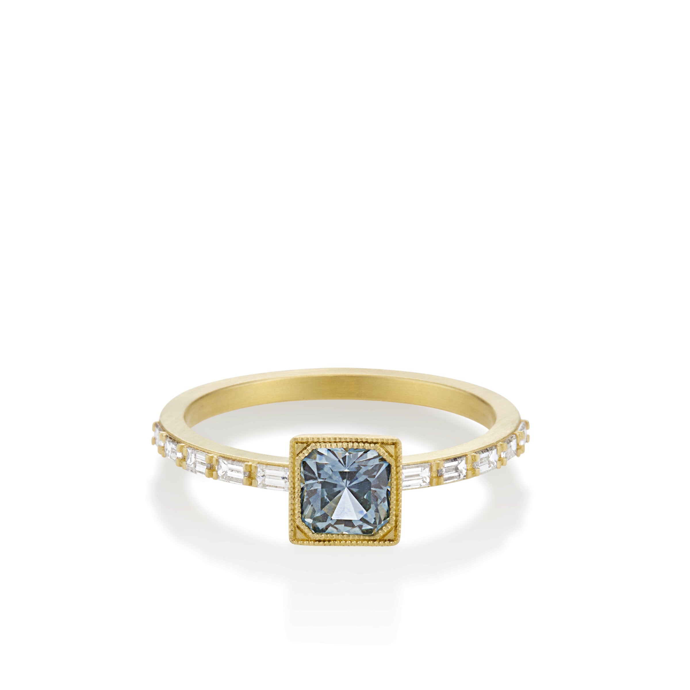 West Side Square Montana Sapphire Ring