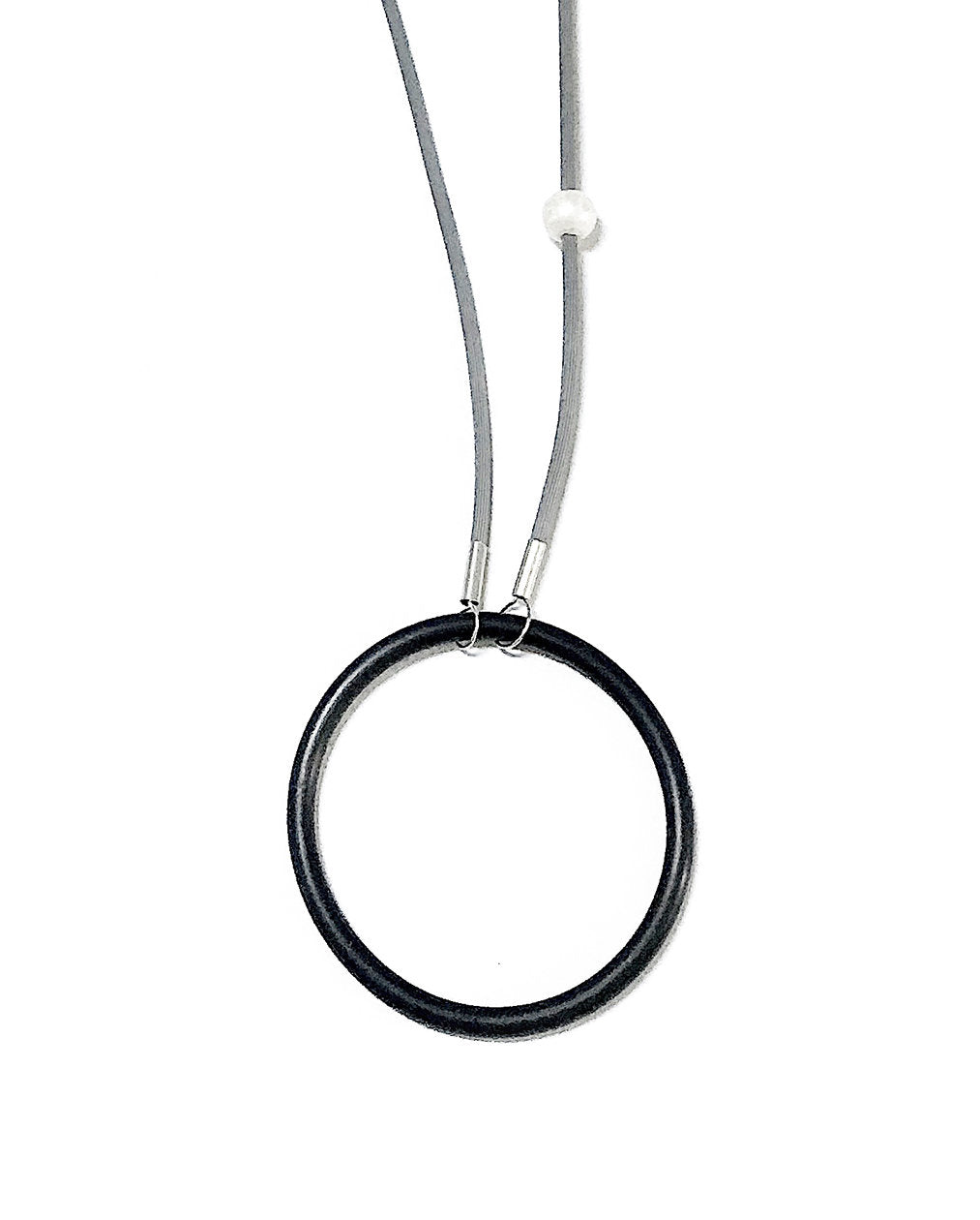 Big Circle and a Shiny Pearl Necklace