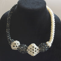 Black & White Bead Chain Necklace