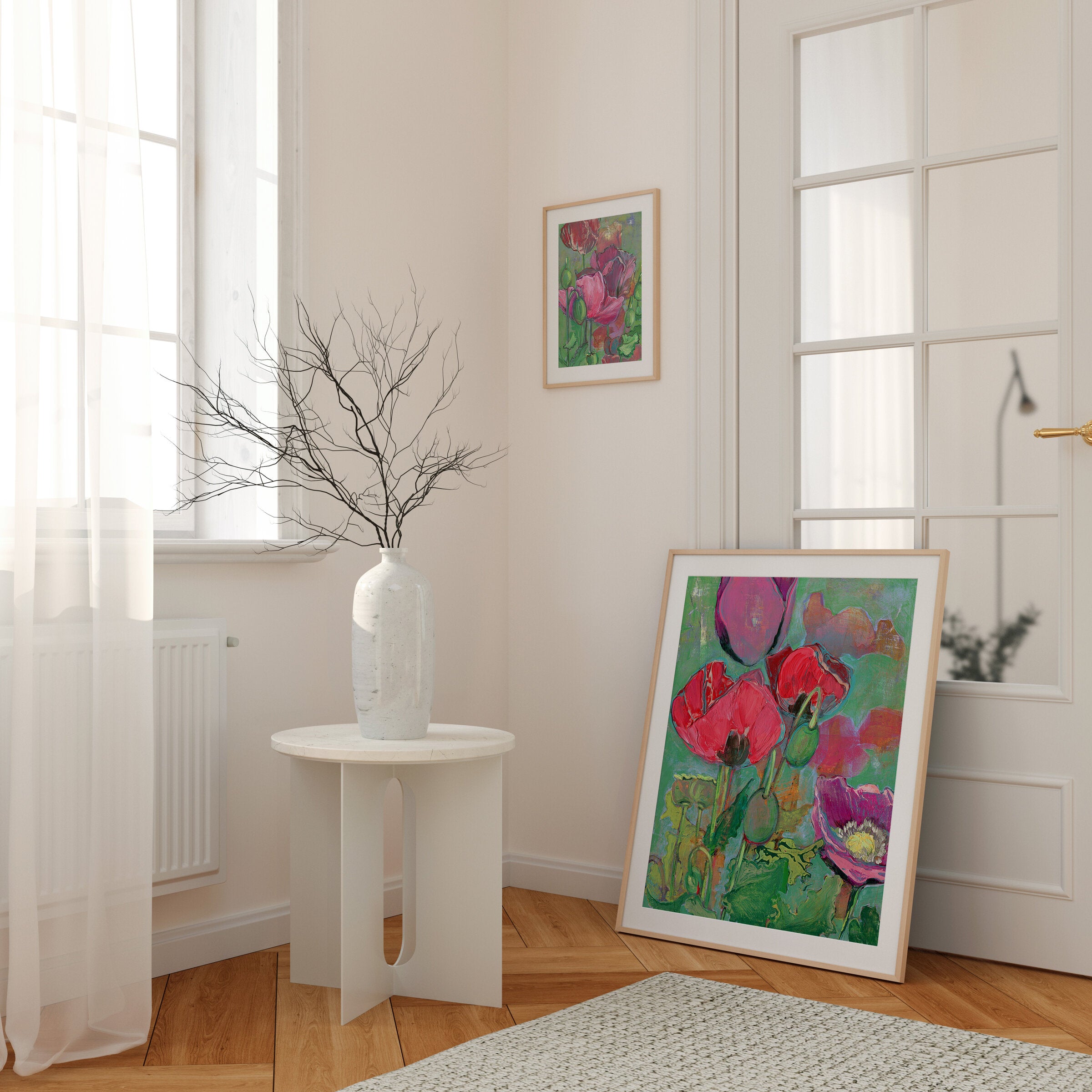 Poppy Dreams in Red & Pink No. 2