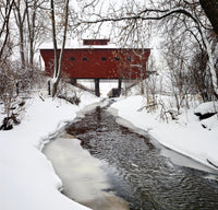 Snow Covered Wood Bridge #1