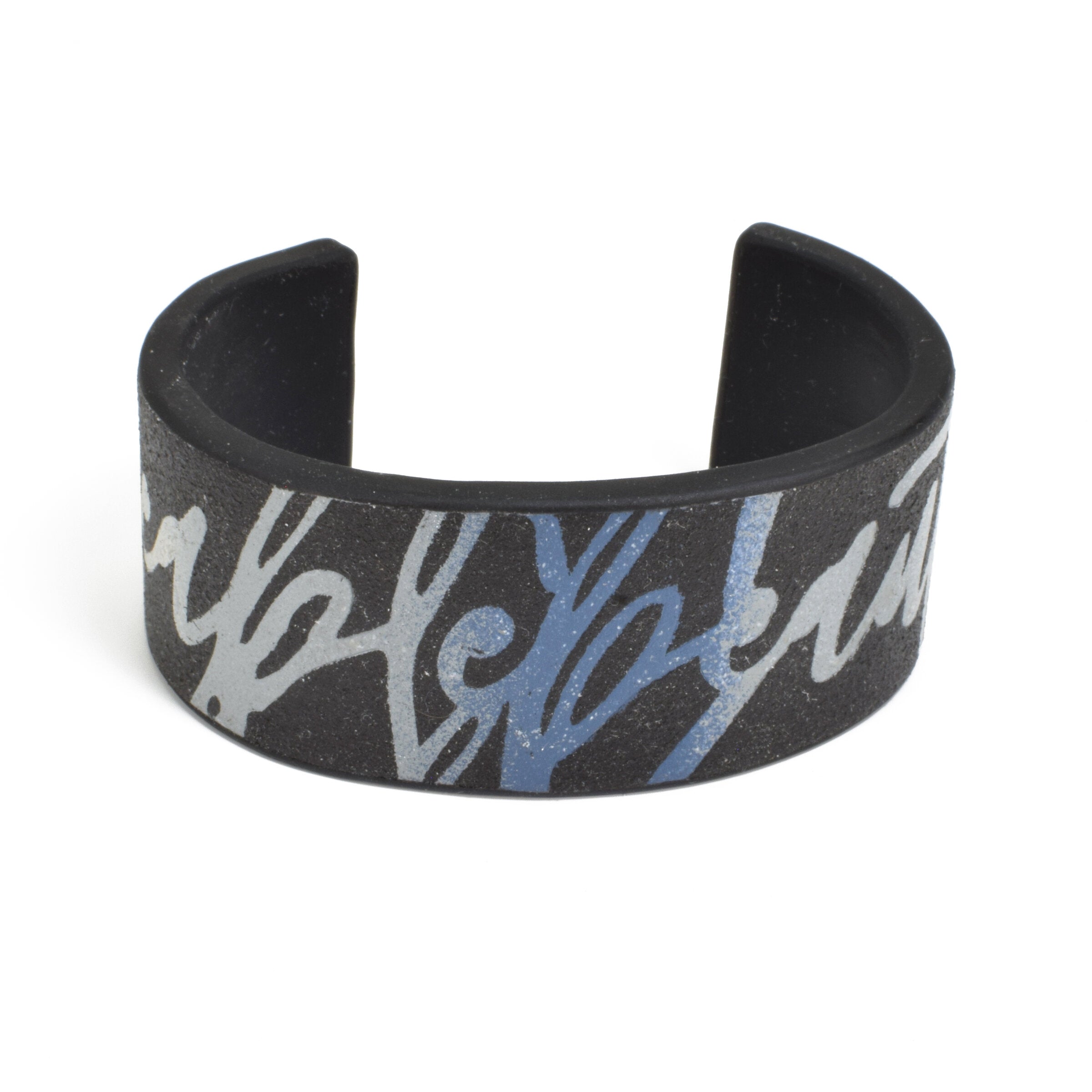 Blue, Gray & Black Handwriting
