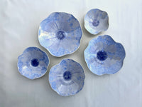 Carved Rim Crystalline Wall Bowls
